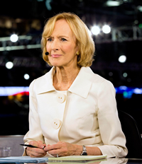Book Judy Woodruff for your next corporate event, function, or private party.
