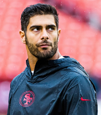 Book Jimmy Garoppolo for your next corporate event, function, or private party.