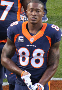 Book DeMaryius Thomas for your next corporate event, function, or private party.