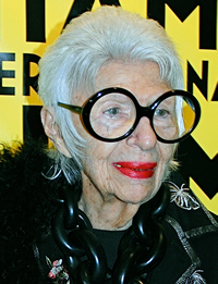 Book Iris Apfel for your next corporate event, function, or private party.