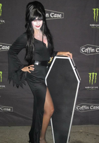 Book Lisa as Elvira for your next corporate event, function, or private party.