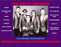 Book Jersey Seasons - Frankie Valli and the Four Seasons Tribute for your next corporate event, function, or private party.